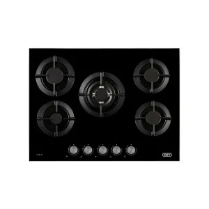Defy 90cm Black Gas on Glass Hob - DHG905