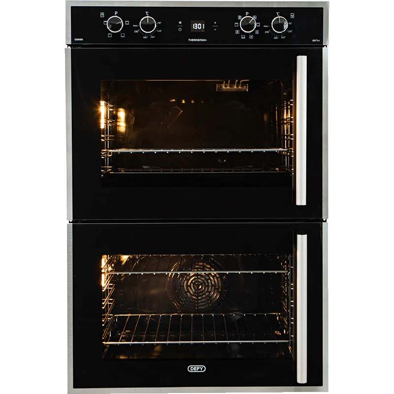 Defy Gemini Thermofan+ Double Oven Black - DBO767 - Image 2